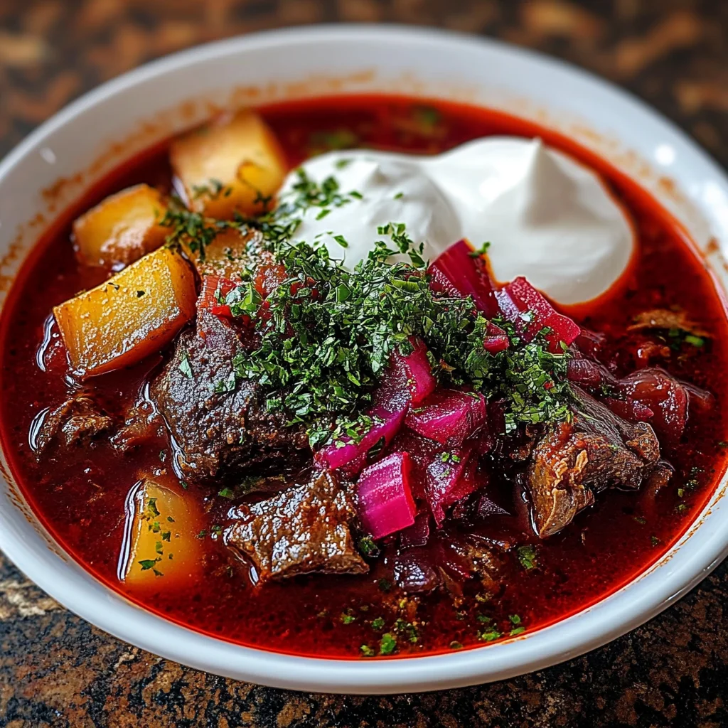Authentic Ukrainian Borscht Soup: A Flavorful Delight!