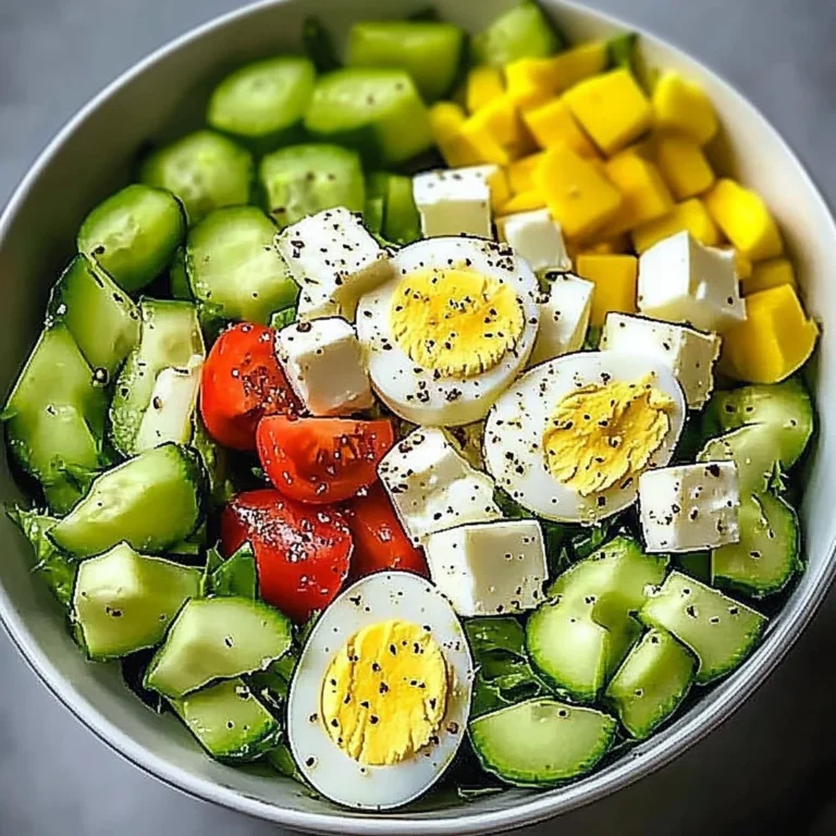 Avocado Egg Salad Bowl with Feta & Crunchy Cucumber
