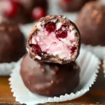 Chocolate Cherry Coconut Truffles - Easy Holiday Treat