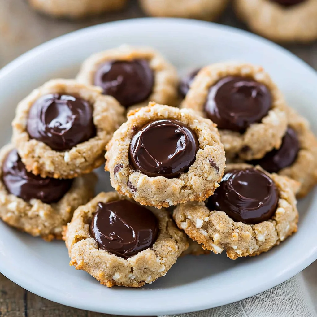 Chocolate Hazelnut Thumbprint Cookies Recipe