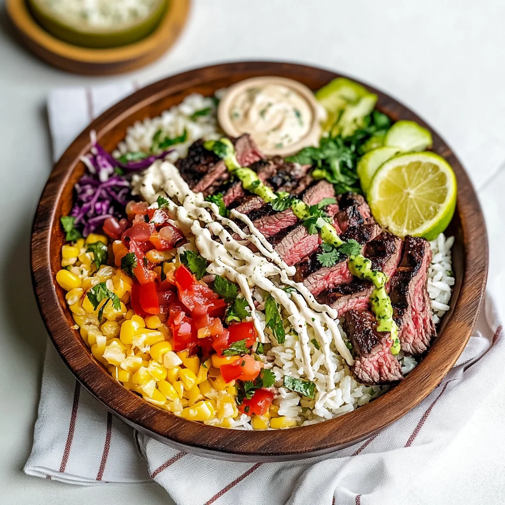Cilantro Lime Steak Bowls
