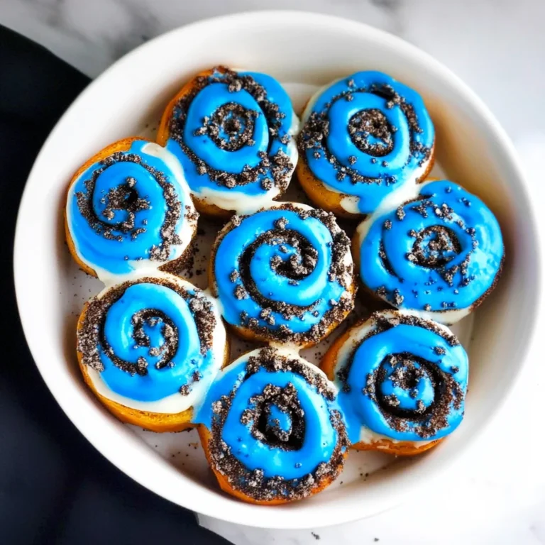 Cookie Monster Cinnamon Rolls Recipe