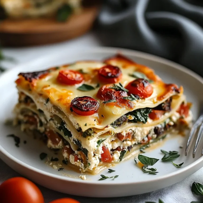 Creamy Veggie White Lasagna
