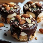 Frozen Yogurt Chocolate Almond Coins