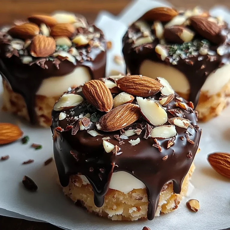 Frozen Yogurt Chocolate Almond Coins