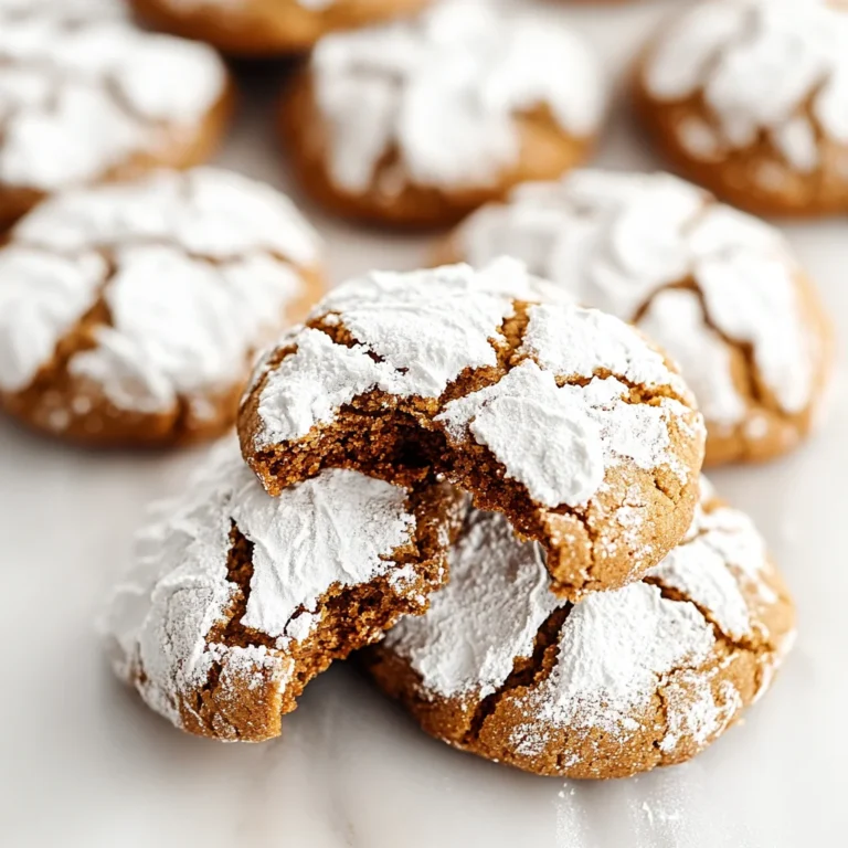Gingerbread Crinkle Cookies