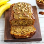 Greek Yogurt Banana Bread With Brown Sugar Pecan Glaze
