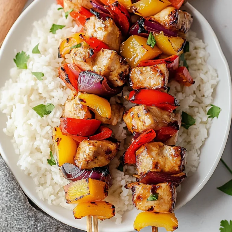 Hawaiian Chicken Kabobs
