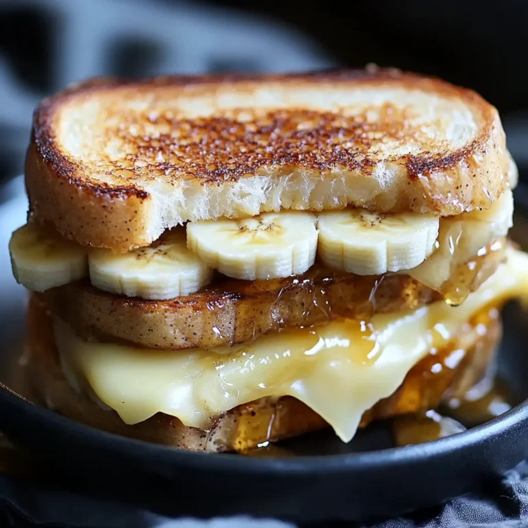 Honey Banana Grilled Cheese Sandwich