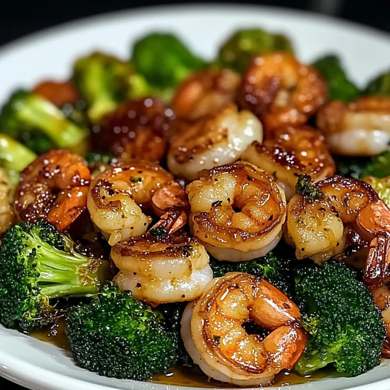 Honey Garlic Shrimp Roasted Broccoli