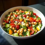 Mediterranean Chickpea Salad with Lemon Vinaigrette: The Best Summer Dish