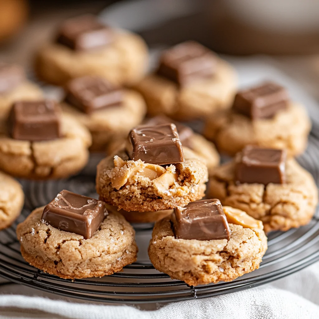 Peanut Butter Candy Bar Cookies