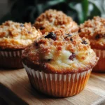 Pear & Cranberry Streusel Muffins
