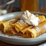 Pumpkin Crepes Cinnamon Mascarpone