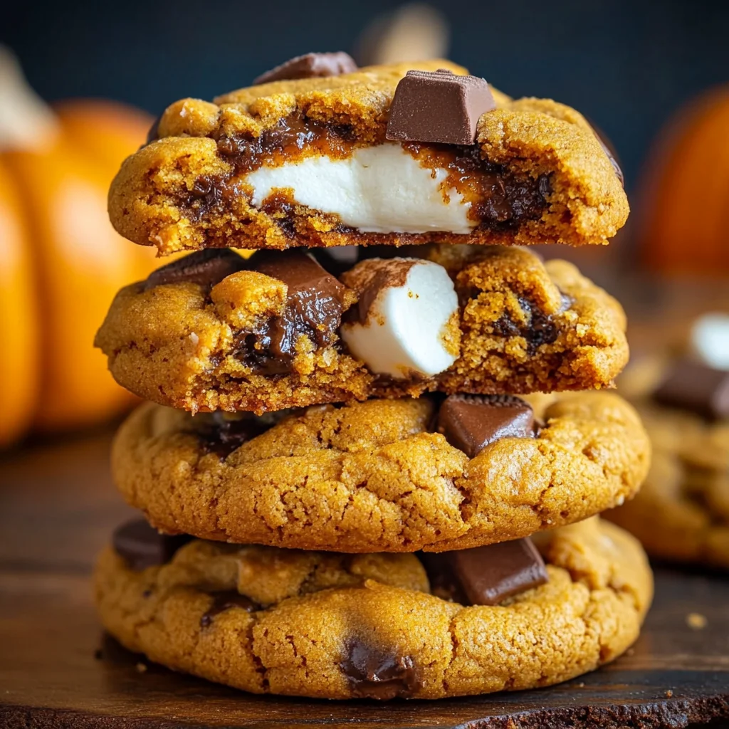 Pumpkin S’mores Cookies