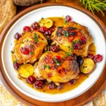 Roasted Cranberry Chicken Thighs