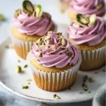 Rose and Pistachio Cupcakes: A Floral Delight