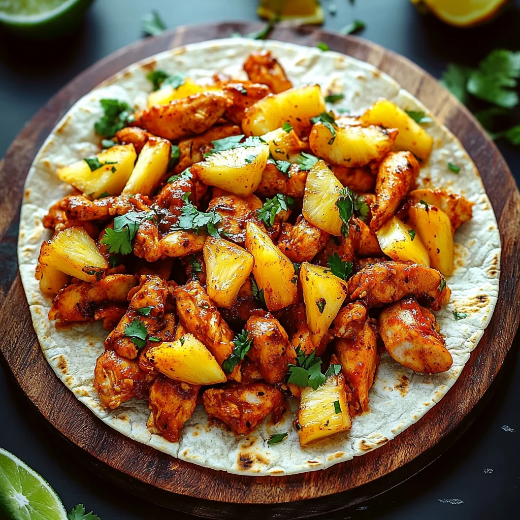 Savory Chicken Al Pastor Tacos with Sweet Pineapple Twist