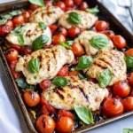 Sheet Pan Caprese Chicken Dinner