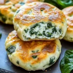 Spinach Cottage Cheese Flagels