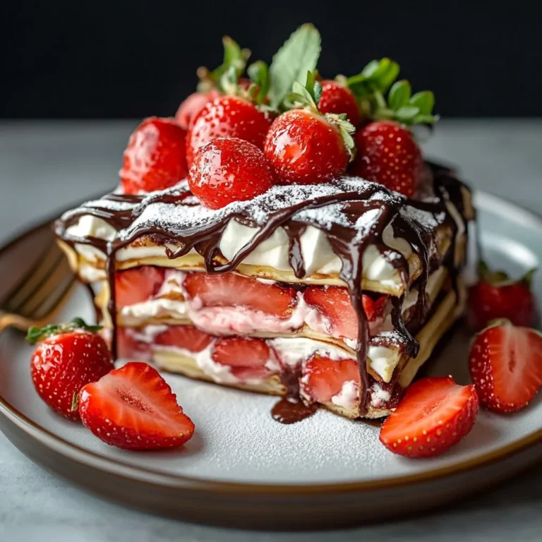 Strawberry Nutella Crepe Cake: A Delicious & Easy Recipe