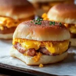 Tasty Hawaiian Roll Breakfast Sandwiches