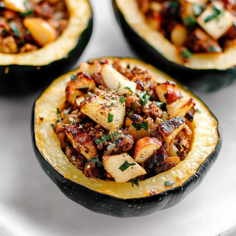 Apple Stuffed Acorn Squash