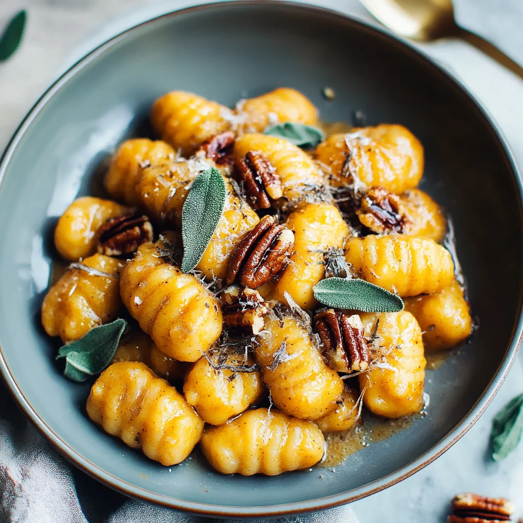 Butternut Squash Gnocchi with Brown Butter Sage Pecan Sauce