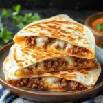 Cheesy Ground Beef Quesadillas Recipe is a must-try!