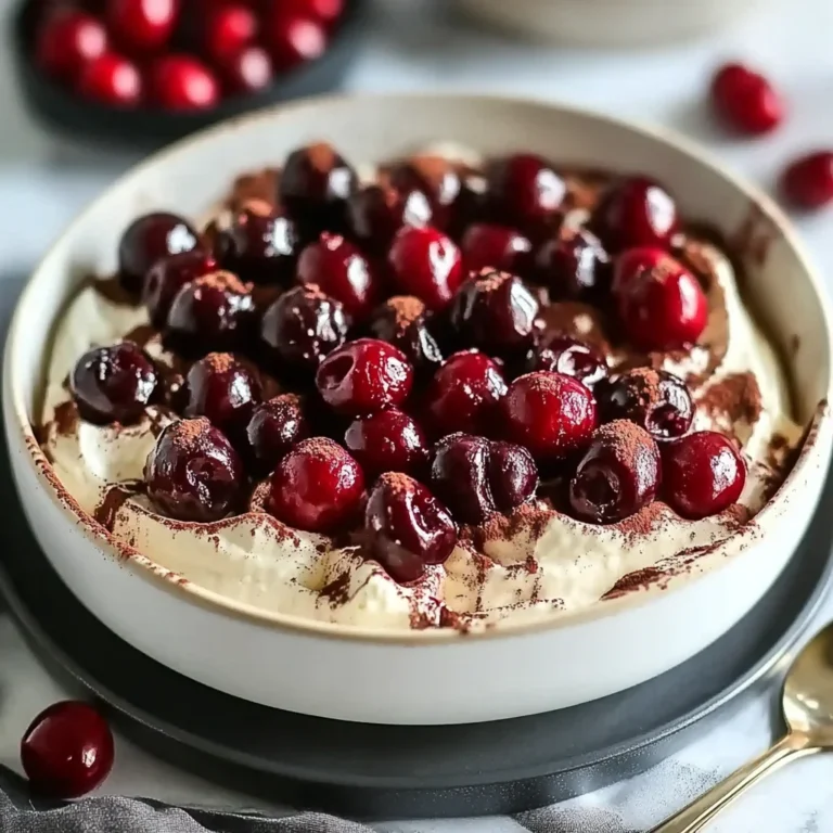 Cherry Amaretto Tiramisu Delight