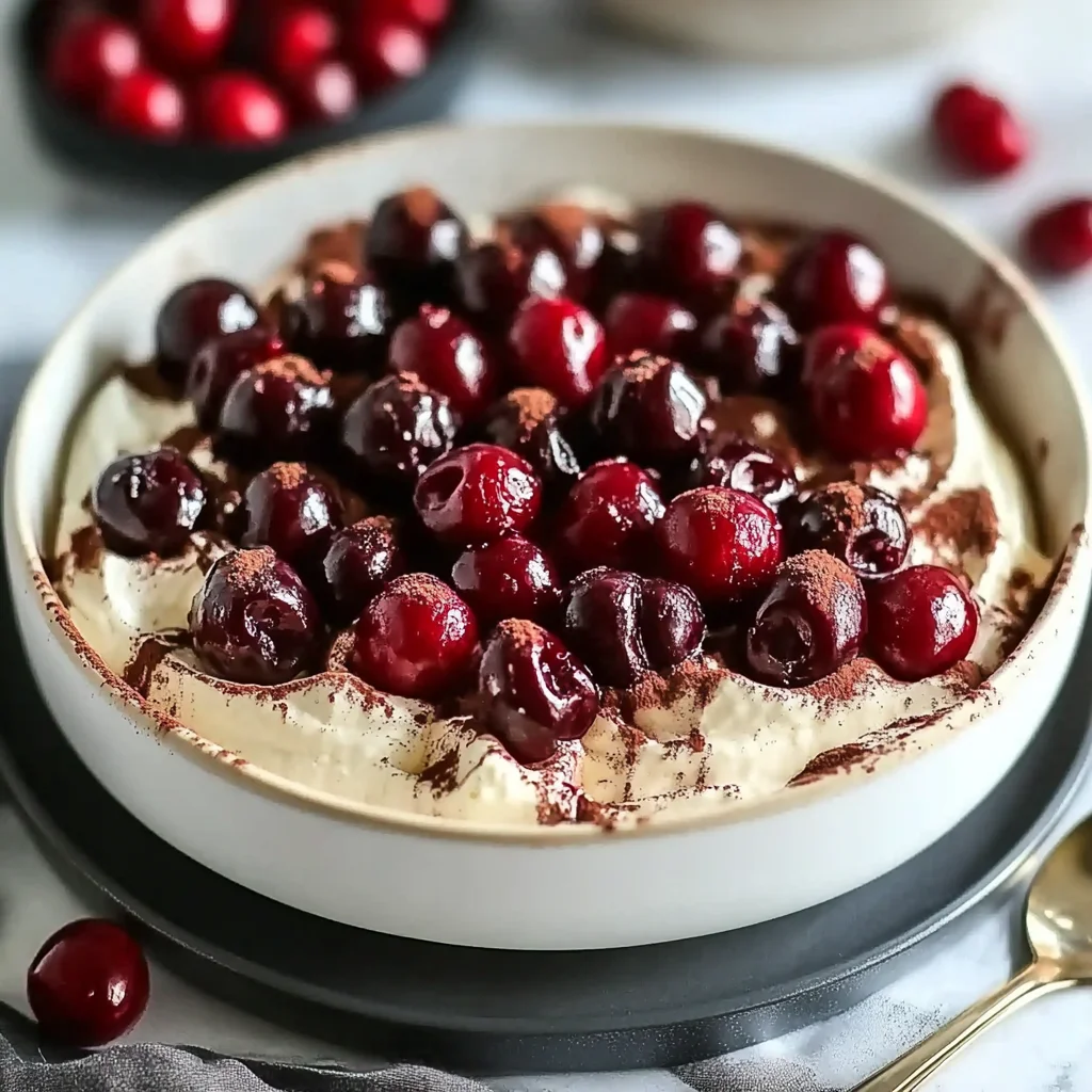 Cherry Amaretto Tiramisu Delight