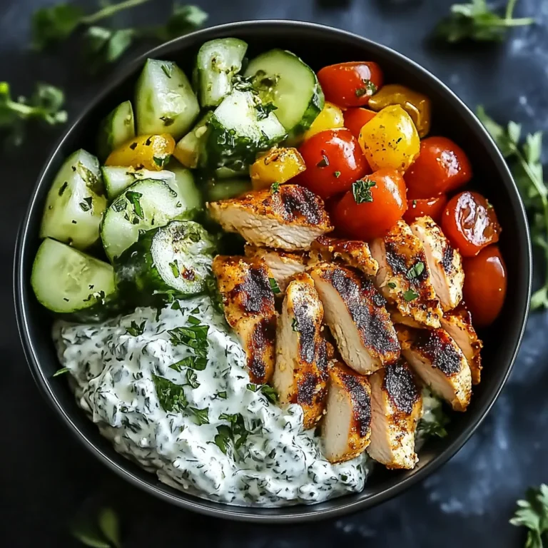Chicken Tzatziki Bowls