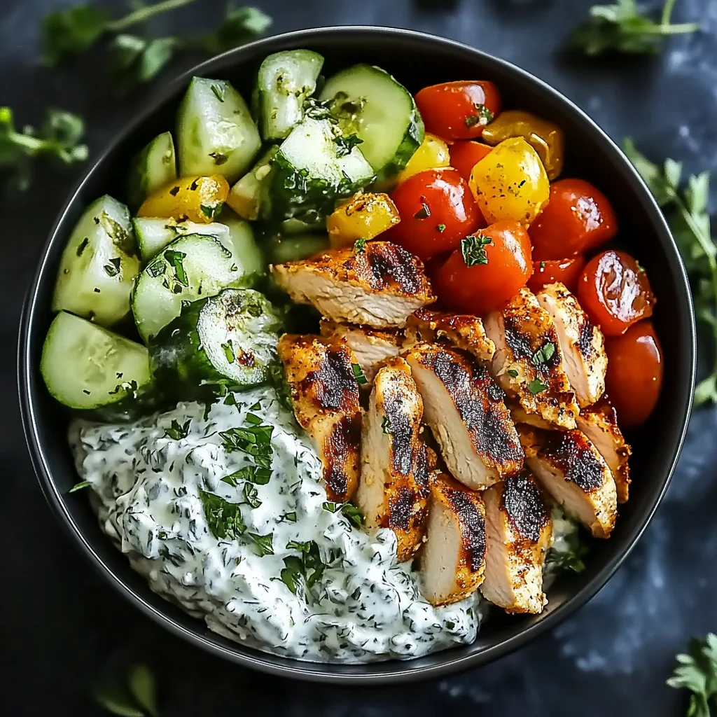 Chicken Tzatziki Bowls