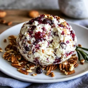 Cranberry Pecan Goat Cheese Ball