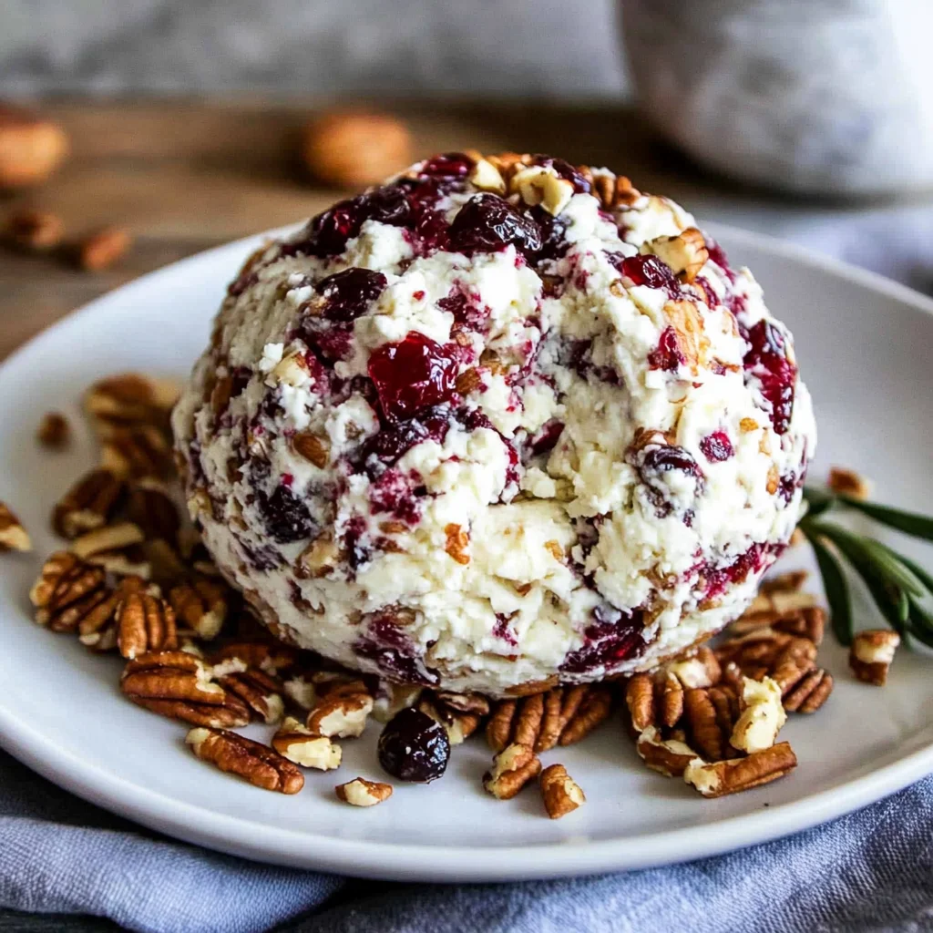 Cranberry Pecan Goat Cheese Ball