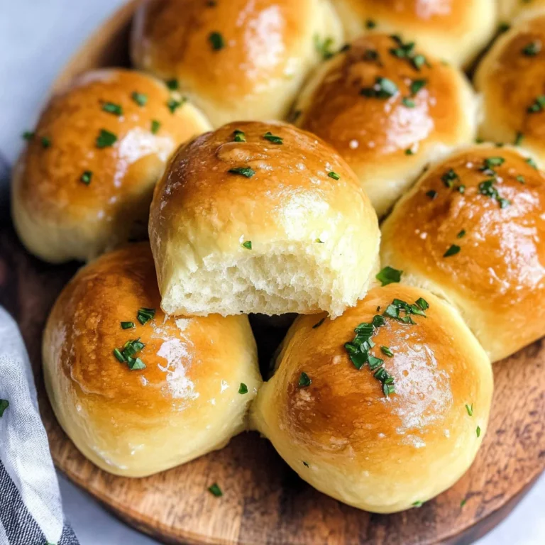 Easy Garlic Butter Dinner Rolls