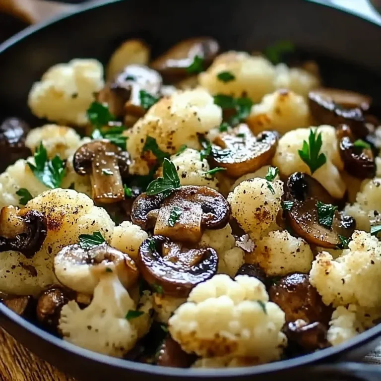 Garlic Cauliflower Mushroom Skillet: Quick & Delicious Dish