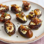 Goats cheese stuffed dates