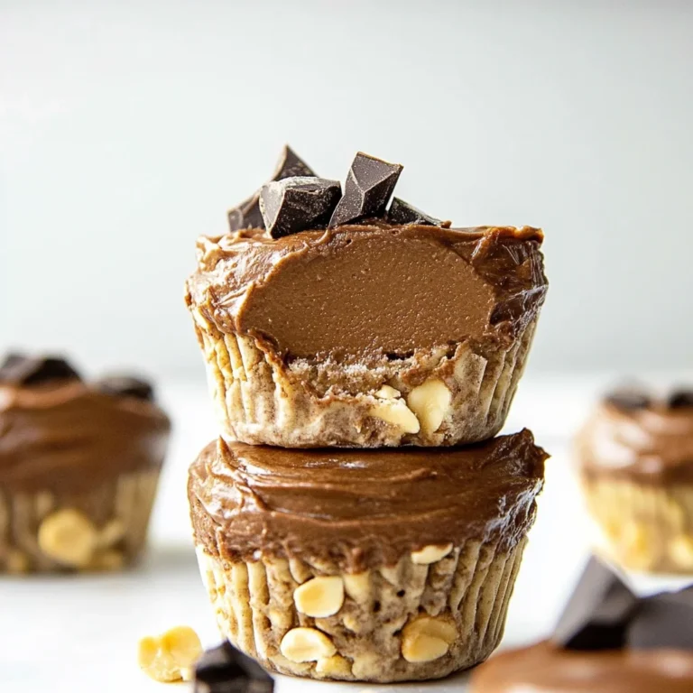 High Protein Frozen Chocolate Mousse Cups