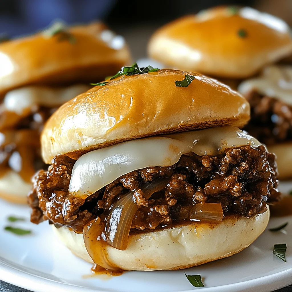 Irresistible French Onion Beef Sloppy Joes