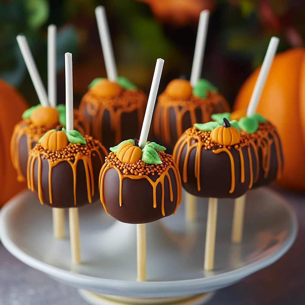 Pumpkin Patch Cake Pops
