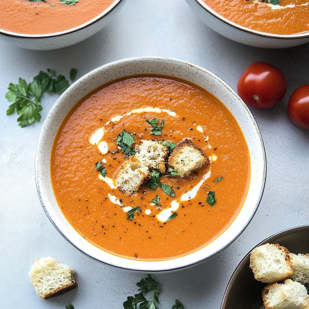Roasted Red Pepper Tomato Soup