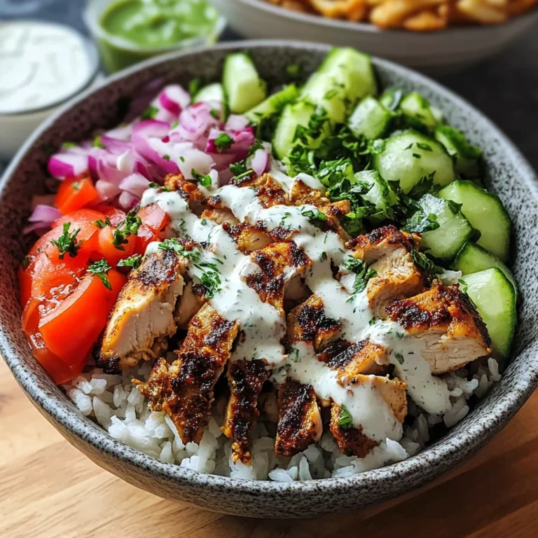 Savor 2-Hour Grilled Chicken Shawarma Bowls with Creamy Garlic Sauce