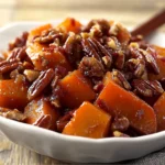 Savory Candied Yams Turkey Bacon Pecans