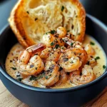 Shrimp Scampi Bowls with Garlic Bread