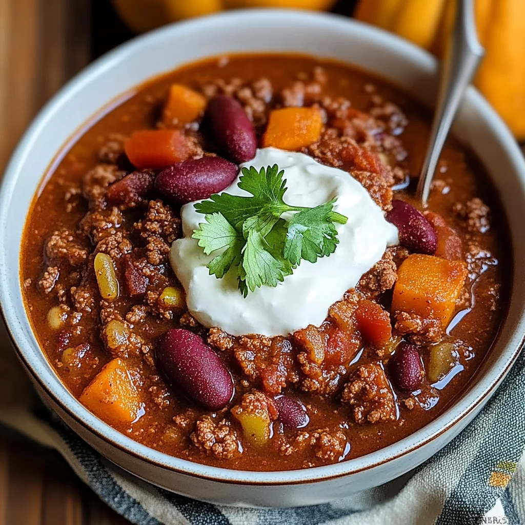 Slow Cooker Pumpkin Chili