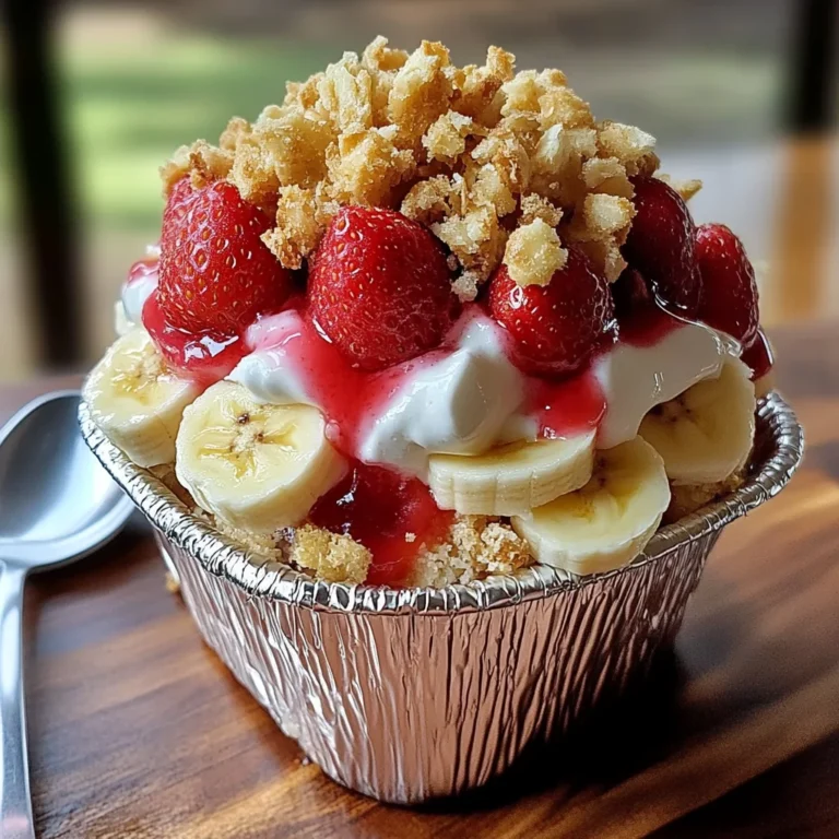 Strawberry Crunch Banana Pudding Recipe - Easy Dessert Delight