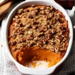 Sweet Potato Casserole with Pecan Topping