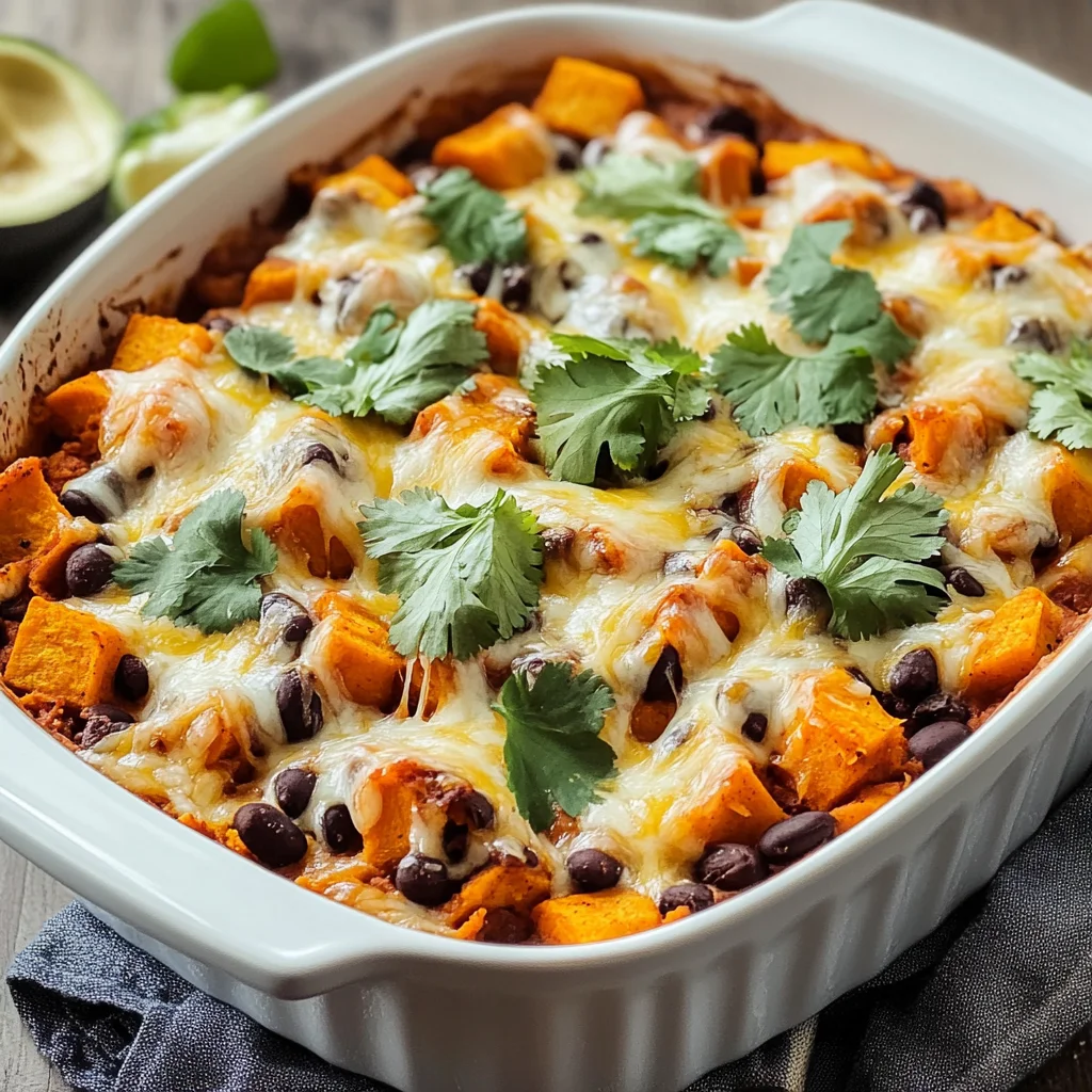 Sweet Potato and Black Bean Enchilada Casserole: A Hearty, Vegetarian Delight