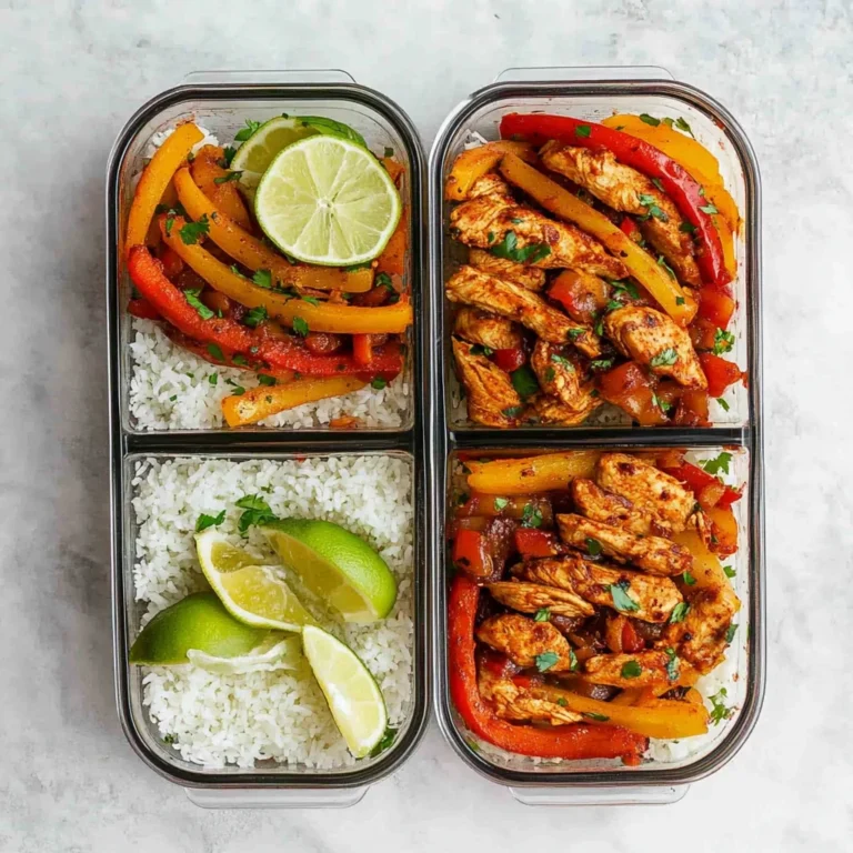 Chicken Fajita Meal Prep Bowls